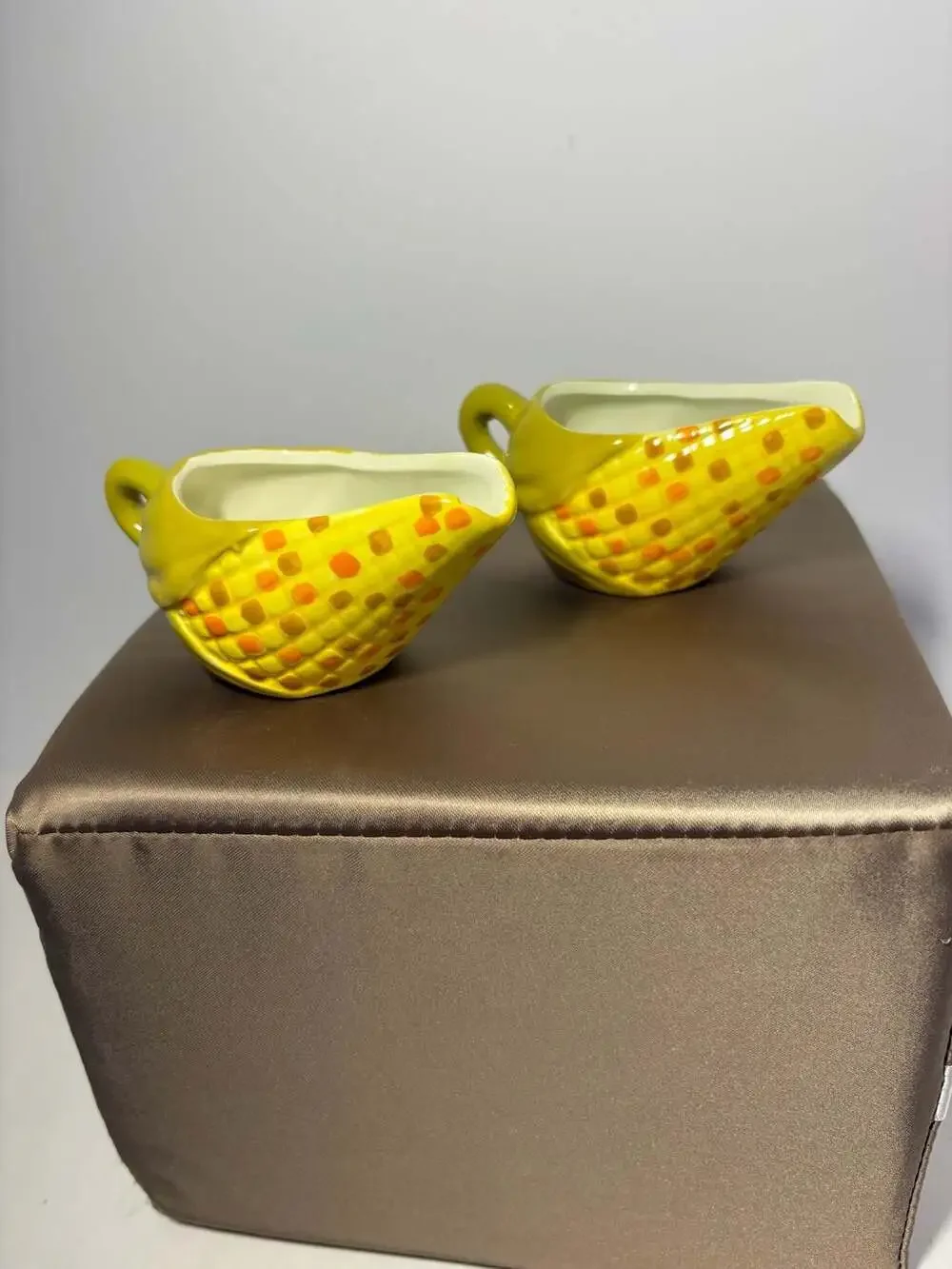 Double Nice Co. Melted Butter Servers Set of Two Fall Corn on Cob Miniatures